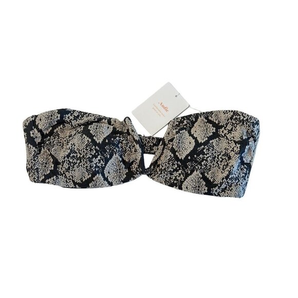 Andie NWT Sicily Bikini Swim Top Underwire in Snake Print NWT Size S - Picture 3 of 8